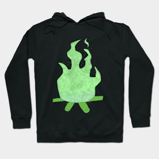 Green Starry Flame Hoodie